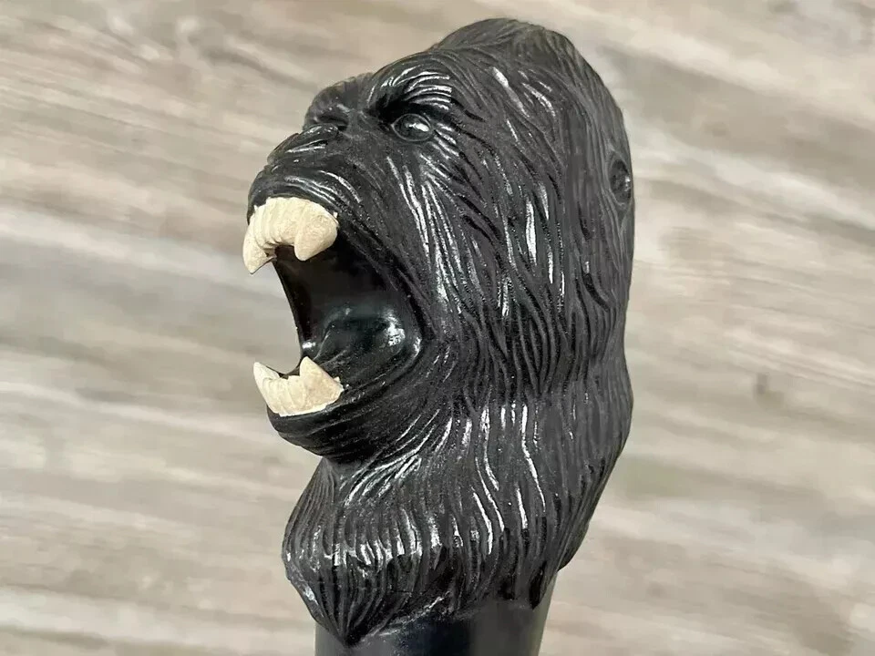 Mango de gorila anhelado a mano bastón de madera bastón de gorila Navidad A Foto 4 de 4