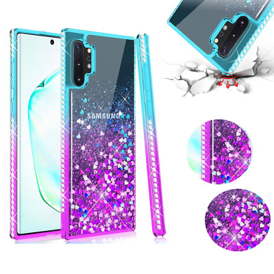 FÜR APPLE IPHONE 12 (6,1'') -DIAMOND LIQUID Flüssig Etui Case Hülle BLAU VIOLETT