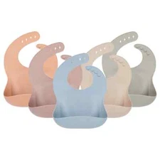 Newborn Toddler Silicone Baby Bib Food Catcher Infant Waterproof Bibs Feeding 