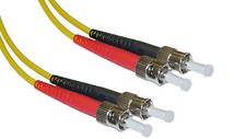 US MADE  30M   ST to ST SM Duplex 9/125 Fiber Optic Jumper Cable