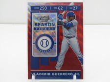 VLADIMIR GUERRERO JR. 2020 CHRONICLES CONTENDERS OPTIC RUBY WAVE PRIZM #67/199