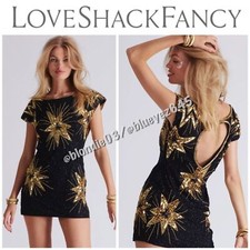 LoveShackFancy Colville Dress in Black 6