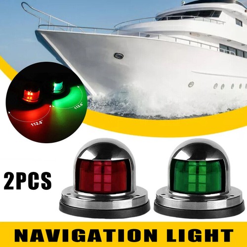 2 X Edelstahl LED Lampen Bootsbeleuchtung Navigationslicht Boot Positionsleuchte - Bild 9 von 16