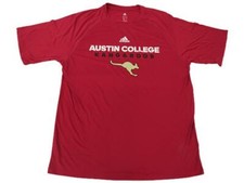 Nueva Camisa Adidas Roja Austin College Kangaroos PARA HOMBRES Talla M-L-2XL