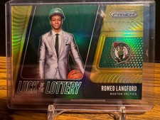 2019 Prizm ROMEO LANGFORD Luck of the Lottery #14 GOLD RC 09/10