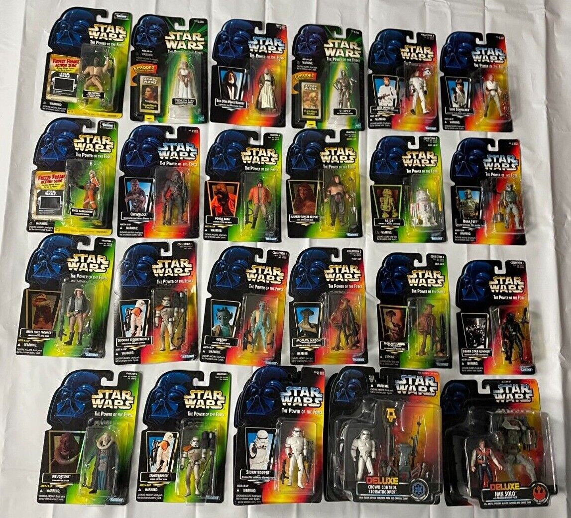 Star Wars Action Figures  POTF Green Red Card NIP See Descriptions CHOICE