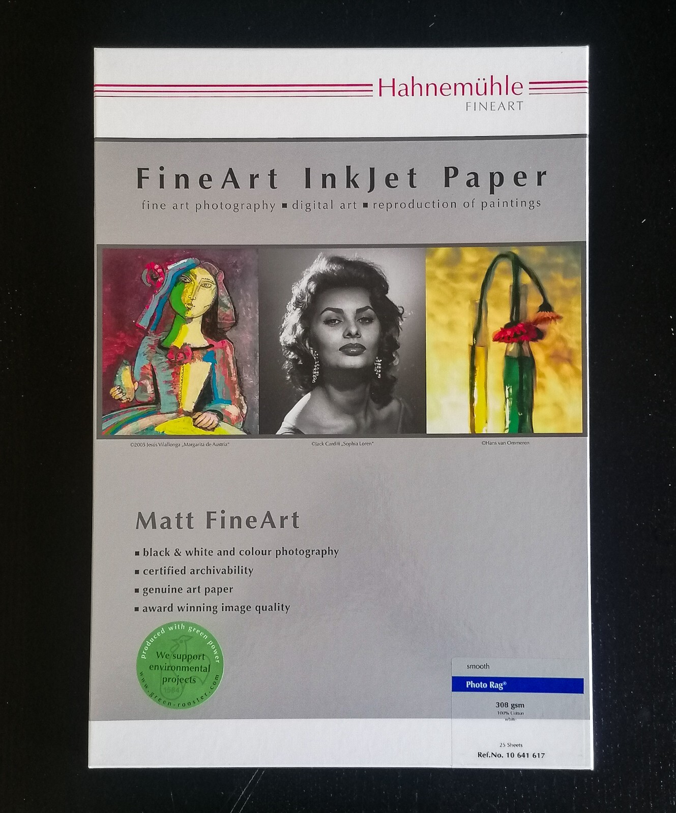 Lotto 2x Hahnemuhle Photo Rag 308g A3+ Smooth - Matt FineArt - 44 fogli