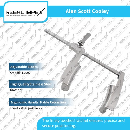 Alan Scott Cooley Sternum Retraktor selbsthaltende Klinge gespreizt von Regal Impex - Bild 3 von 5