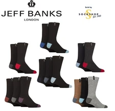 Men's Boot Socks, Recycled Wool, Plain, Black, 5 Pairs,  Size 7-11 -  Jeff Banks