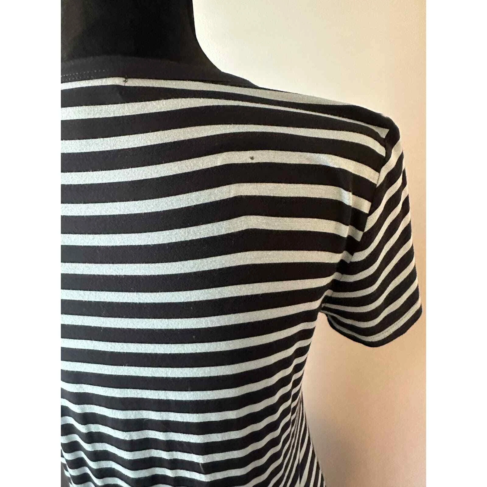 Maxi abito Michael Kors blu navy a righe