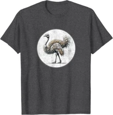 Ostrich T-Shirt Retro Design *NEW* 10 Colors by Bird.Fan