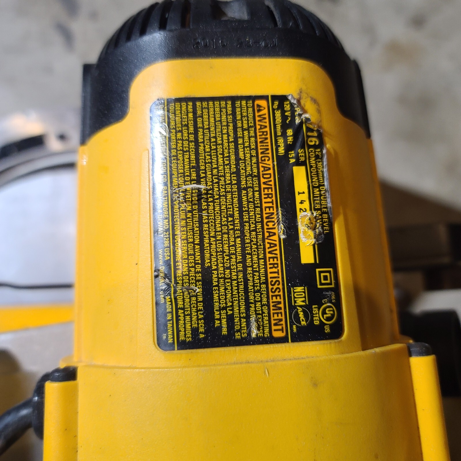 Replacement Left Fence For Dewalt DWS716 Miter Saw - Part #N563217