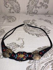 Vintage Western Braided Belt With Buckle 80  s - 90  s Style - Size L Hook Closure