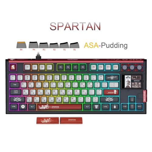 SKYLOONG GK87 Pro Mechanical Keyboard 2" Screen 3 Knobs Hot-Swap RGB Wireless
