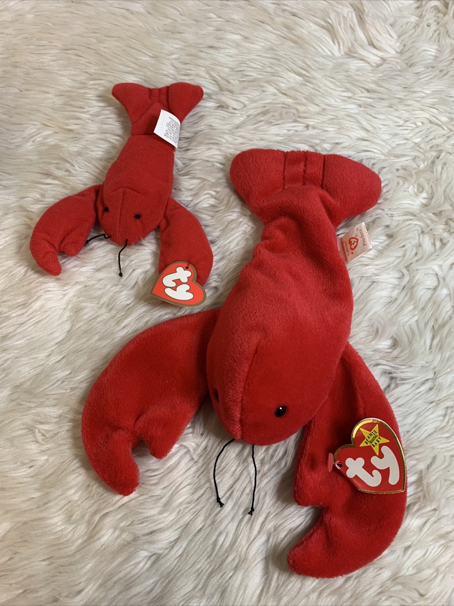 VERY RARE TY Beanie Baby Pinchers the Lobster 1993 VERY RARE PVC