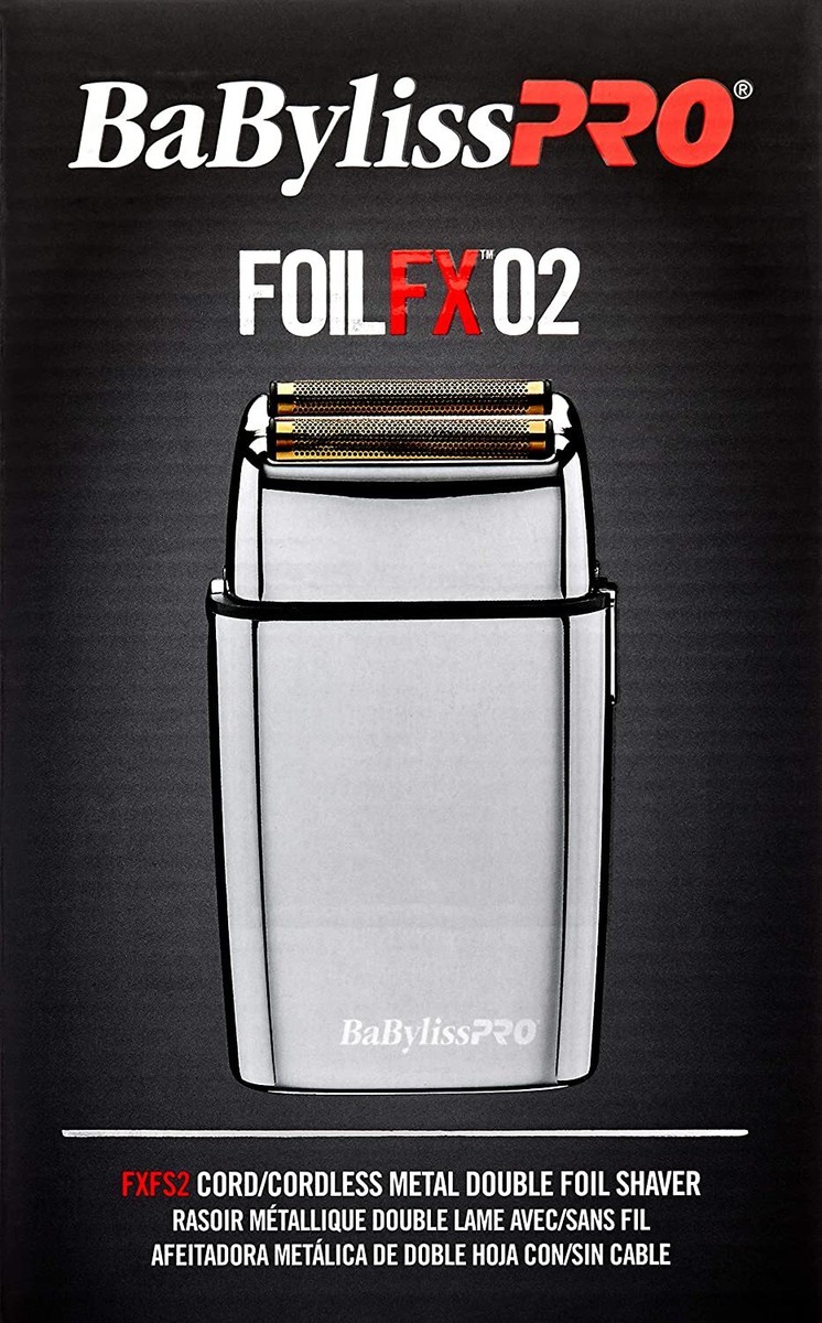 BaBylissPro FOILFX02 Cord/Cordless Metal Double Foil Shaver FXFS2