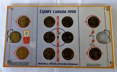 1998 Team Canada Official Olympic Hockey Medallions Collection