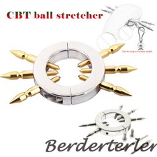 Adjustable Spiked Testis Ball Stretcher Scrotum Pendant Stainless Steel Testicle
