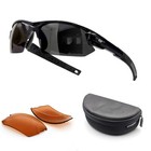 Daisan Fahrradbrille mit Optik-Clip für die Sehstärke - Kontrast Gläser orange -