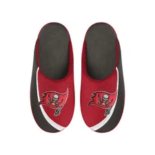 FOCO NFL Men's NFL Tampa Bay Buccaneers 2022 Big Logo Color Edge Slippers