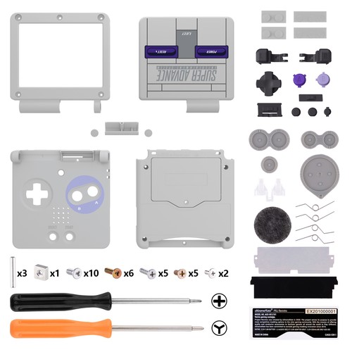GBA SP IPS Ready Housing Shell Buttons Replacement Kits for Game Boy Advance SP - Picture 97 of 120