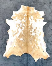 Taxidermie Cuir Véritable Cuir Chèvre Cuir, Peau d'Animal Tachetée, Manteau Fourrure Nordique Été