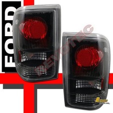 1993-1997 Ford Ranger Xl Xlt Stx Pickup Black Tail Lights 1 Pair
