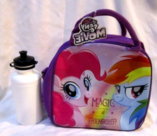 MY LITTLE PONY FRIENDS 9.5" PURPLE INSULATED LUNCHBOX LUNCH BAG-BRAND NEW