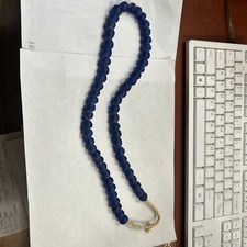 Russian Blues Faceted Trade Beads Africa rare round cut, beautiful