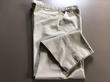 BOYS 40" x 30" SCHOOL APPAREL HUSKY  FLAT FRONT KHAKI PANTS 12" RISE