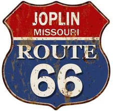 JOPLIN, MISSOURI Route 66 Shield Metal Sign Man Cave Garage 211110013133