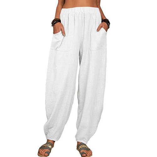 Breathable Lounge Bottoms Men Relaxed Fit Pants Comfortable Women's High Waist - Picture 10 of 14