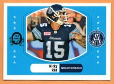 Ricky Ray 2017 Upper Deck retro CFL card Toronto Argonauts  Sacramento State