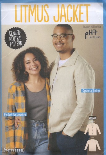 Simply Sewing Pattern for Litmus Jacket, Gender Neutral, Chest 32" to 53" New - Picture 1 of 11