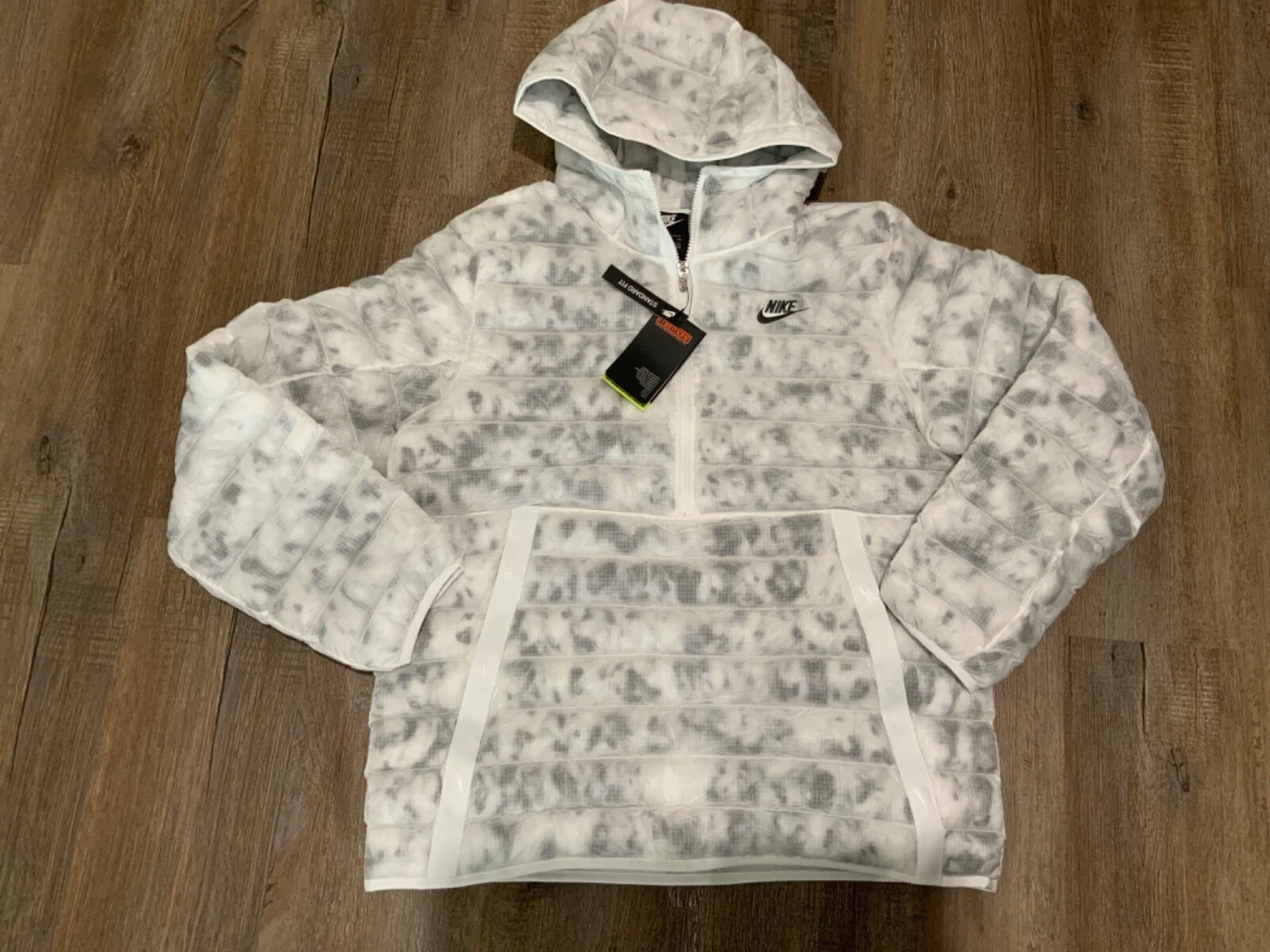 Nike Mens Sportswear Marble Thermore Insulation Half-zip Jacket DA0396-121 Sz S