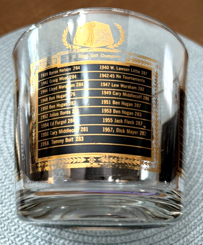 Vintage CERA GLASS ICE BUCKET SPORTS CHAMPIONS Golf Boxing Kentucky Derby Greats - Picture 8 of 12