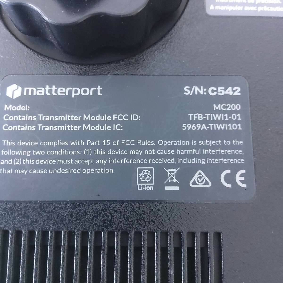 Matterport Pro MC200 3D 360 Digital Imaging Camera Scanner (Parts