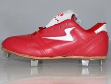 Men's Manriquez Baseball Cleats Leather Color Red 2557