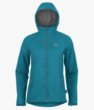 Highlander Women's Stow & And Go Packaway Jacket Petrol Jac077l W/proof L/weight