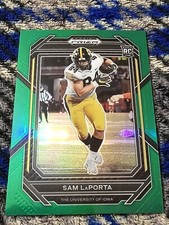 💣Sam LaPorta RC 💣 Green Prizm 2023 Panini Prizm Draft Picks #160 Lions