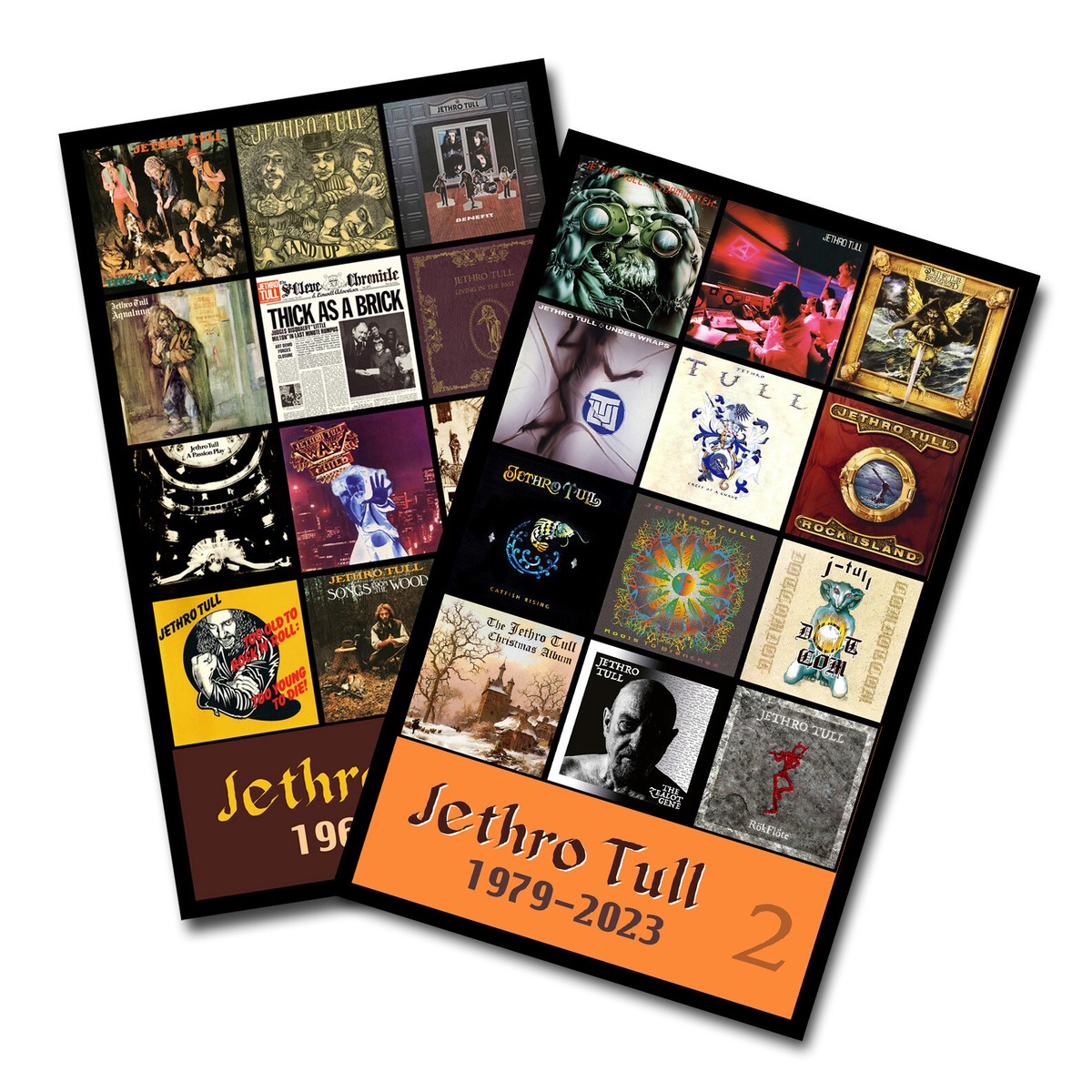 JETHRO TULL twin pack album cover discography magnet set (3.75