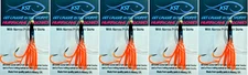 KOKANEE TROUT FISHING TACKLE 5 BEAVER HURRICANE HOOCHIE FISHING LURES