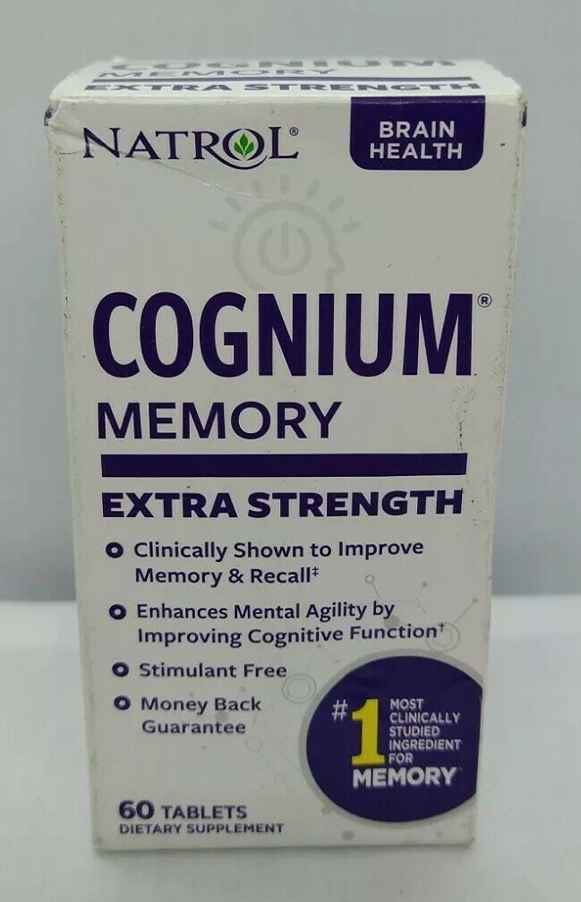 Natrol Cognium Extra Strength 200mg Tablets - 60 Count, Exp 2024, #3404
