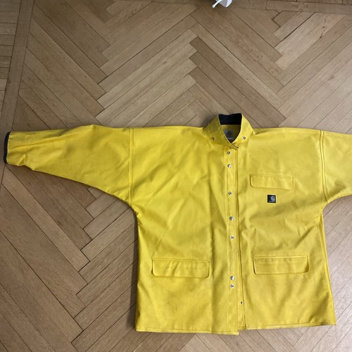 Carhartt C64 Yellow PVC Rain Coat Men’s Size XL