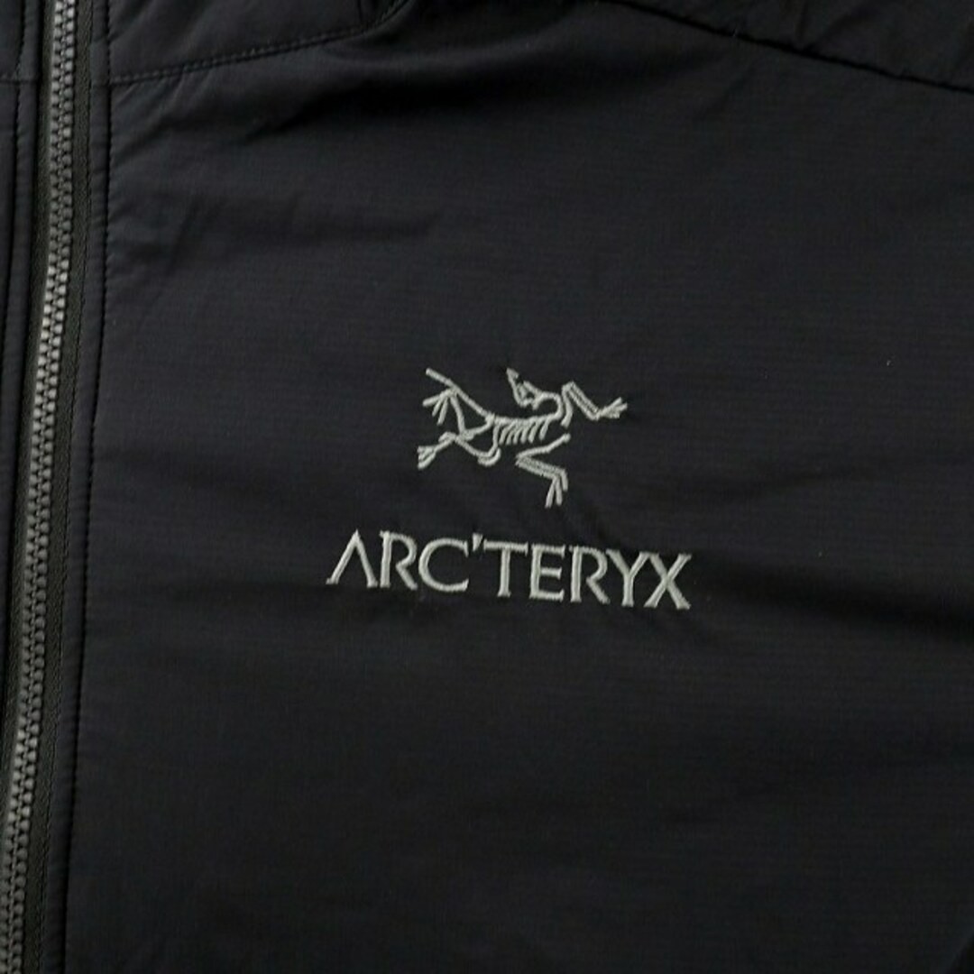 Arc'teryx Atom Hoody giubbotto battuta nylon cappuccio pile logo S nero usato835