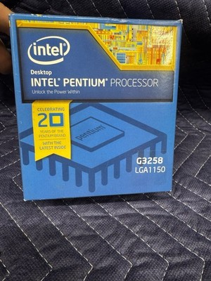Intel BX80646G3258 SR1V0 Pentium Processor G3258 3M Cache, 3.20 GHz NEW RETAIL