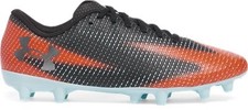 Under Armour Unisex UA Shadow Select 3 FG Soccer Cleat Black/Ares Red/Metallic G