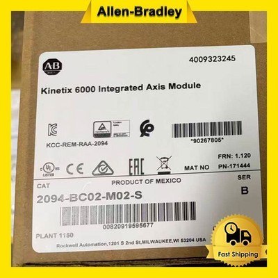 New Factory Sealed AB 2094-BC02-M02-S /B Kinetix 6000 Integrated Axis Module