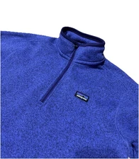 Patagonia Women’s Medium Better Sweater 1/4 Zip Fleece Jacket Purple Outdoors