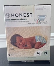 Honest Lil' Peanut Clean Conscious Newborn Diapers, 10 lbs, 76 Ct. Newborn